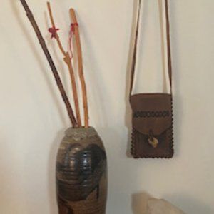 One of a Kind Brown Leather Bag